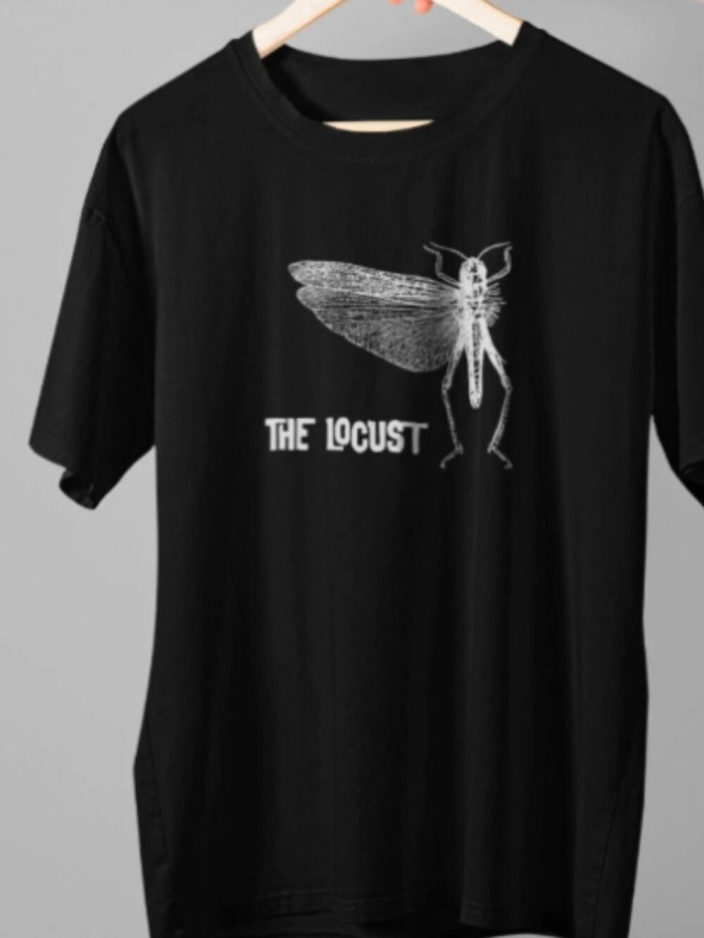 Black The Locust Hardcore Punk Band t shirt